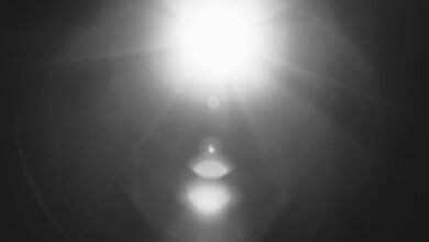 photographic lens flare effect
